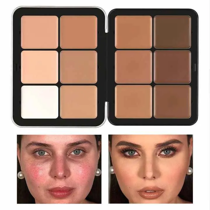 جودة عالية 12 لون أحمر الخدود كونسيلر ماكياج الوجه   High Quality 12 Colors Blush Concealer Face Makeup