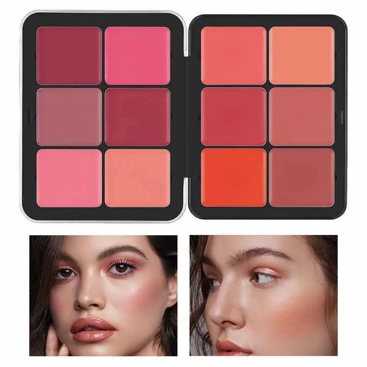جودة عالية 12 لون أحمر الخدود كونسيلر ماكياج الوجه   High Quality 12 Colors Blush Concealer Face Makeup