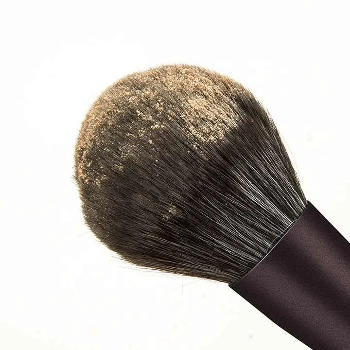 فرشاة مكياج احترافية صناعية بزاوية ثابتة -Purple and Black Firm Angled Synthetic