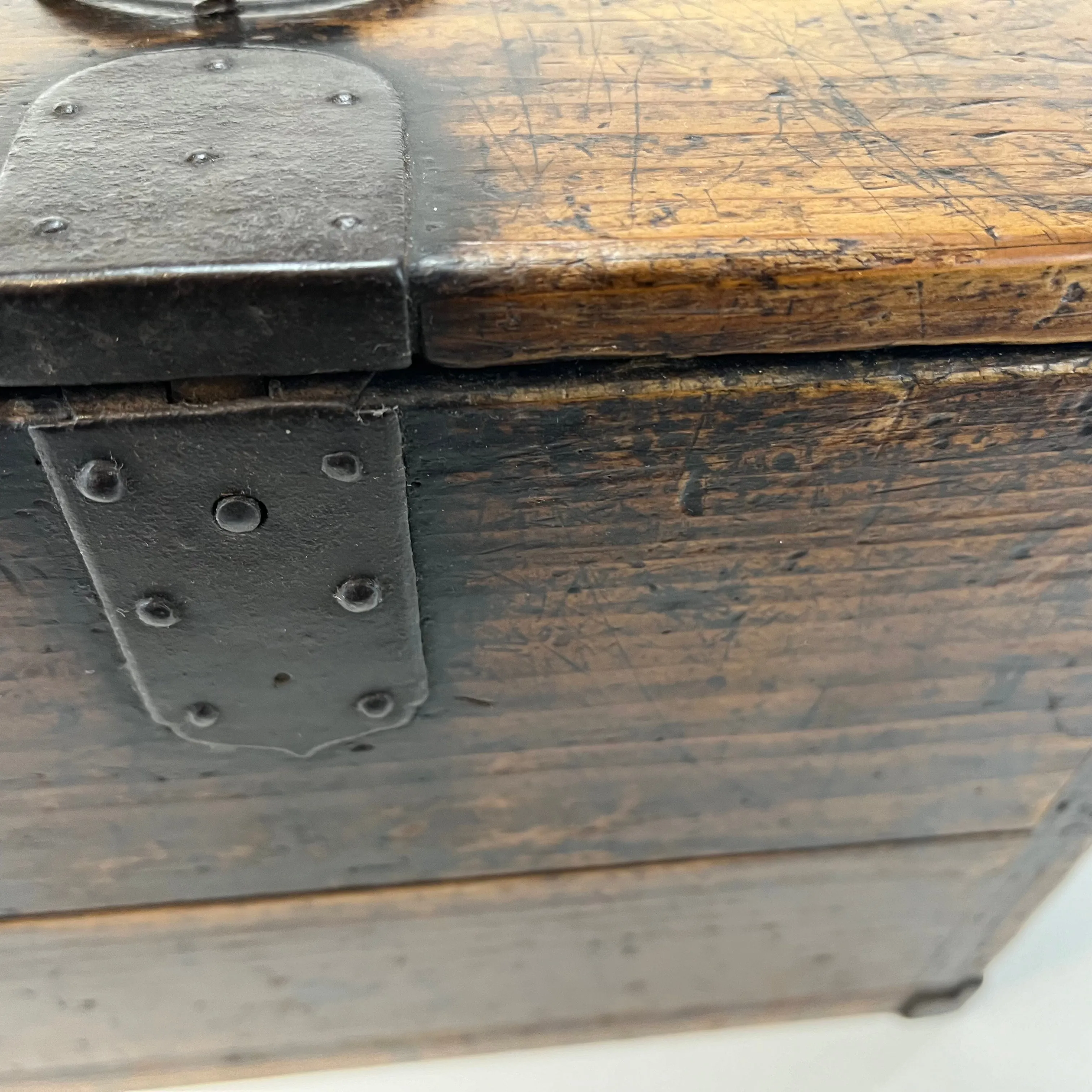 Antique Japanese Meiji Era c1880's Sugi Wood Suzuribako Calligraphy Tansu Chest 10"