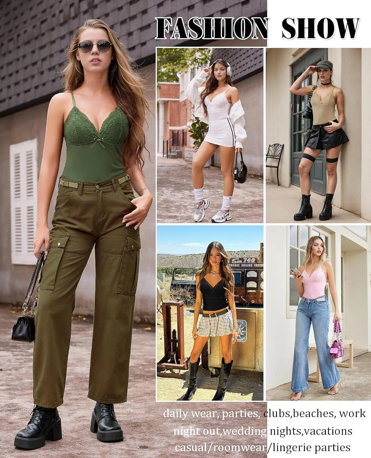 Avidlove Camisole Tops for Women Sexy Tank Tops Cami Y2K Bralette Spaghetti Strap Undershirts Slim Going Out Top Lingerie