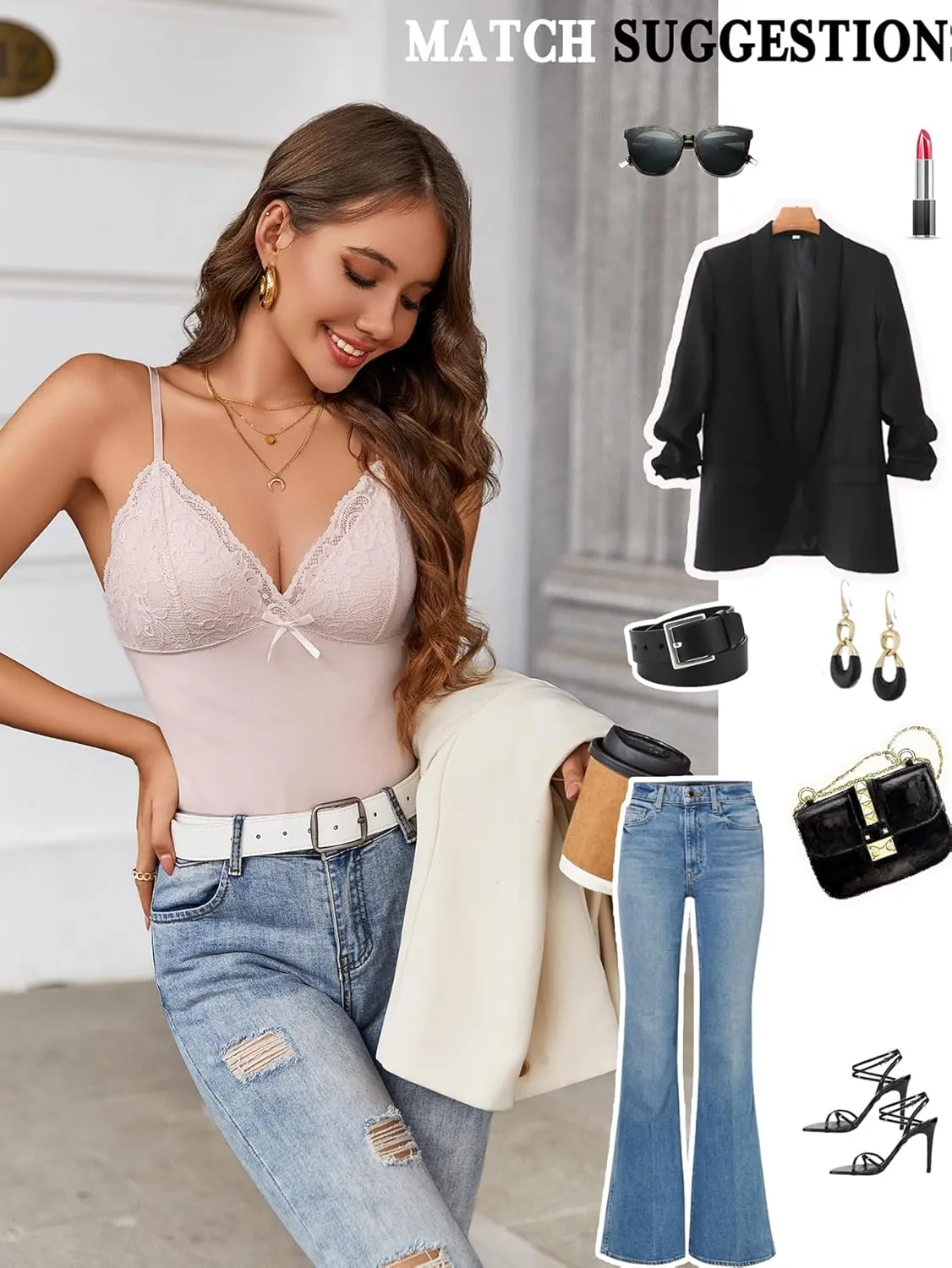Avidlove Camisole Tops for Women Sexy Tank Tops Cami Y2K Bralette Spaghetti Strap Undershirts Slim Going Out Top Lingerie