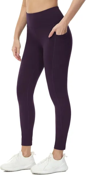 baleaf Women's Fleece Lined Leggings Water Resistant Thermal Winter Warm Tights High Waisted with Pockets Running Gear
