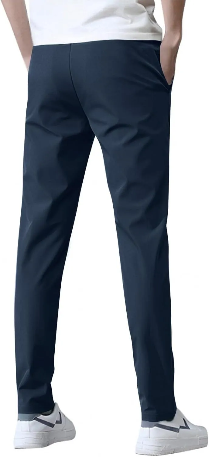 Bevawear Glide Pants Mens Quick Dry Breathable Athletic Pants Stretch Waterproof Active Hiking Lightweight Trousers