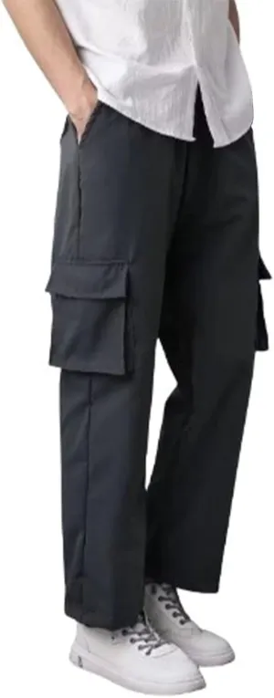 Cargo Pants for Men Motorcycle Cargo Pants Mens Cotton Slacks Wrinkle Cargo Jeans for Women Work Pants for Men's