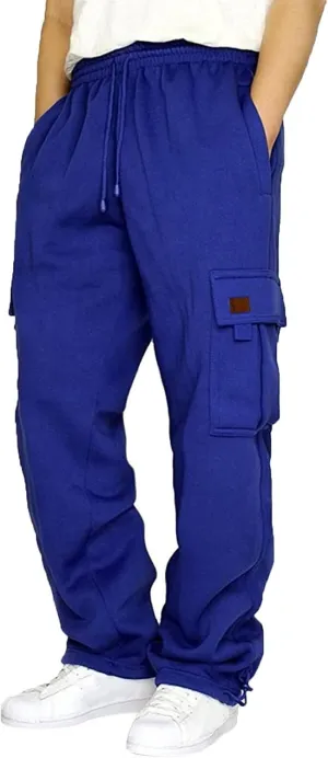 Cargo Pants for Men,Cargo Sweatpants for Men Big and Tall Running Pants Drawstring Work Pants Loose Fit Lounge Pants