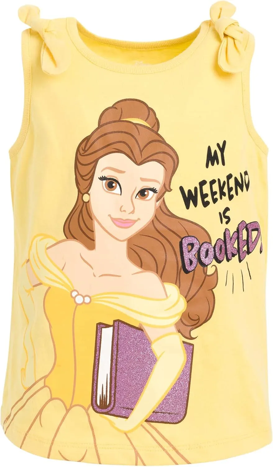Disney Princess Cinderella Belle Moana Ariel Rapunzel Jasmine Baby Girls 3 Pack Tank Tops Infant to Little Kid