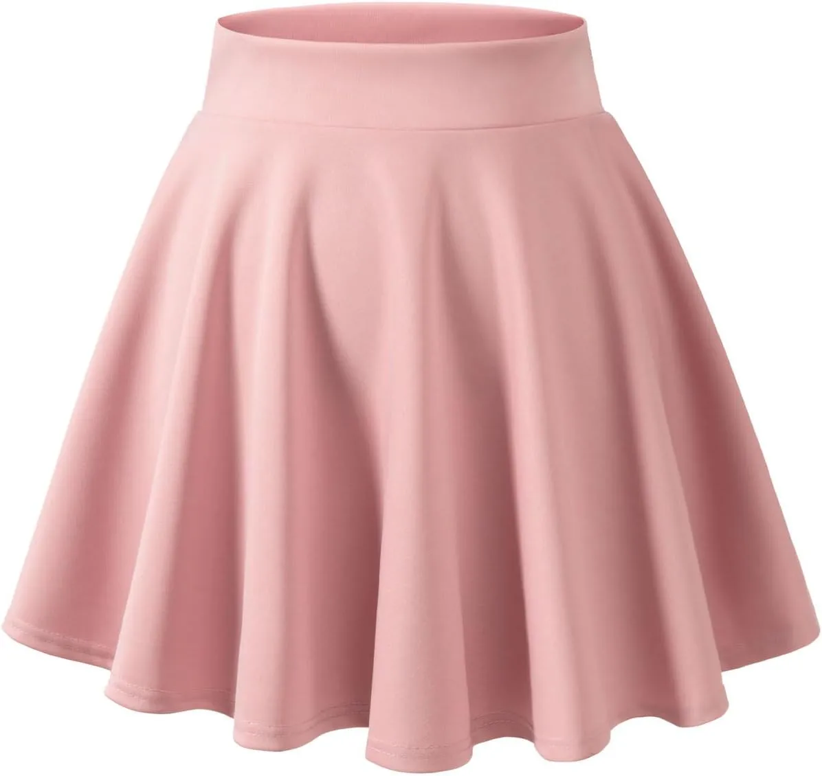 DRESSTELLS Women's Casual Skirt 2025, Stretchy High Waist Aline Mini Skater Skirts
