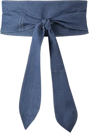 Earnda Womens Fashion Obi Belt Wrap Wide Cinch for Dress Solid Color Belts
