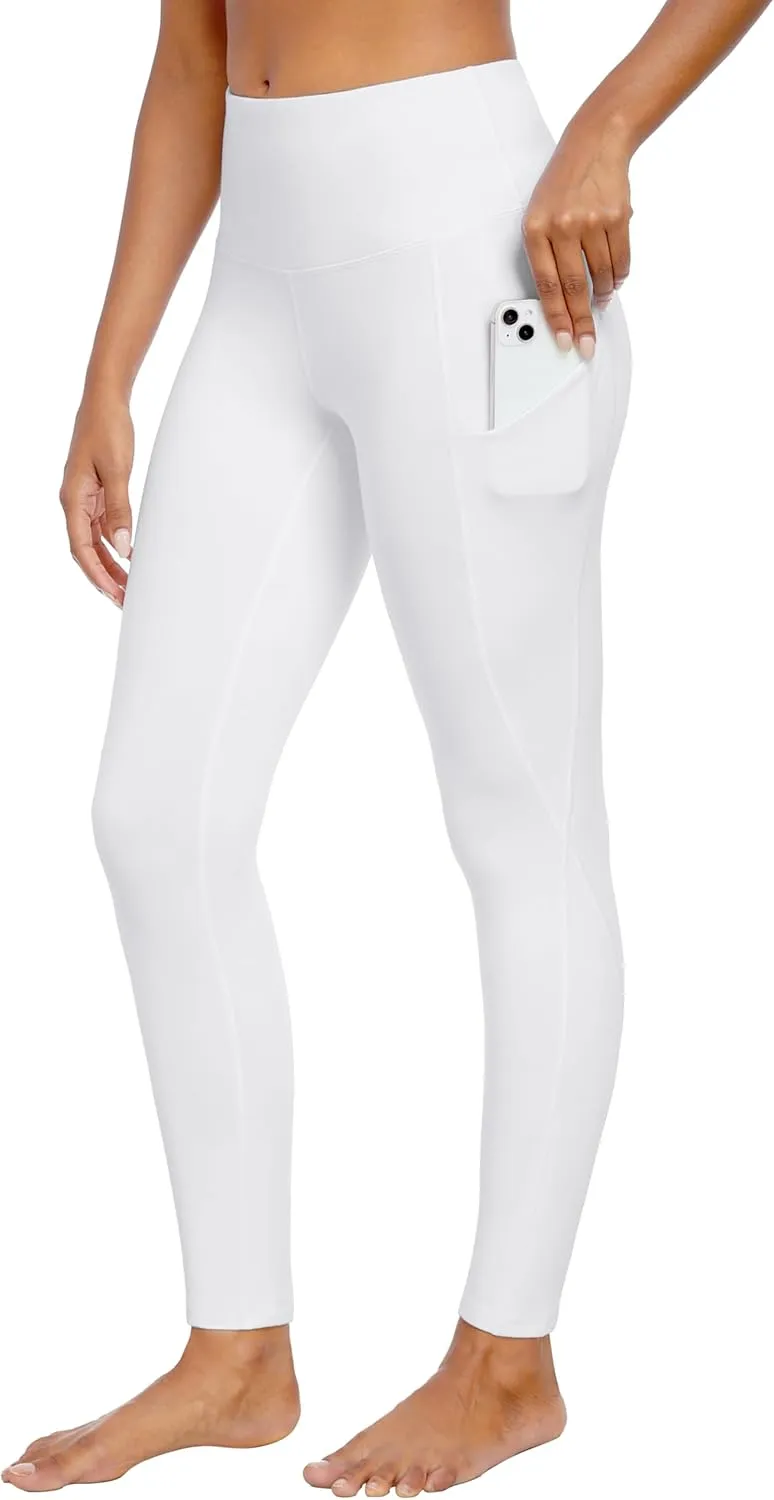 Ewedoos Fleece Lined Leggings with Pockets for Women Thermal Warm Winter Leggings for Women High Waisted Workout Yoga Pants