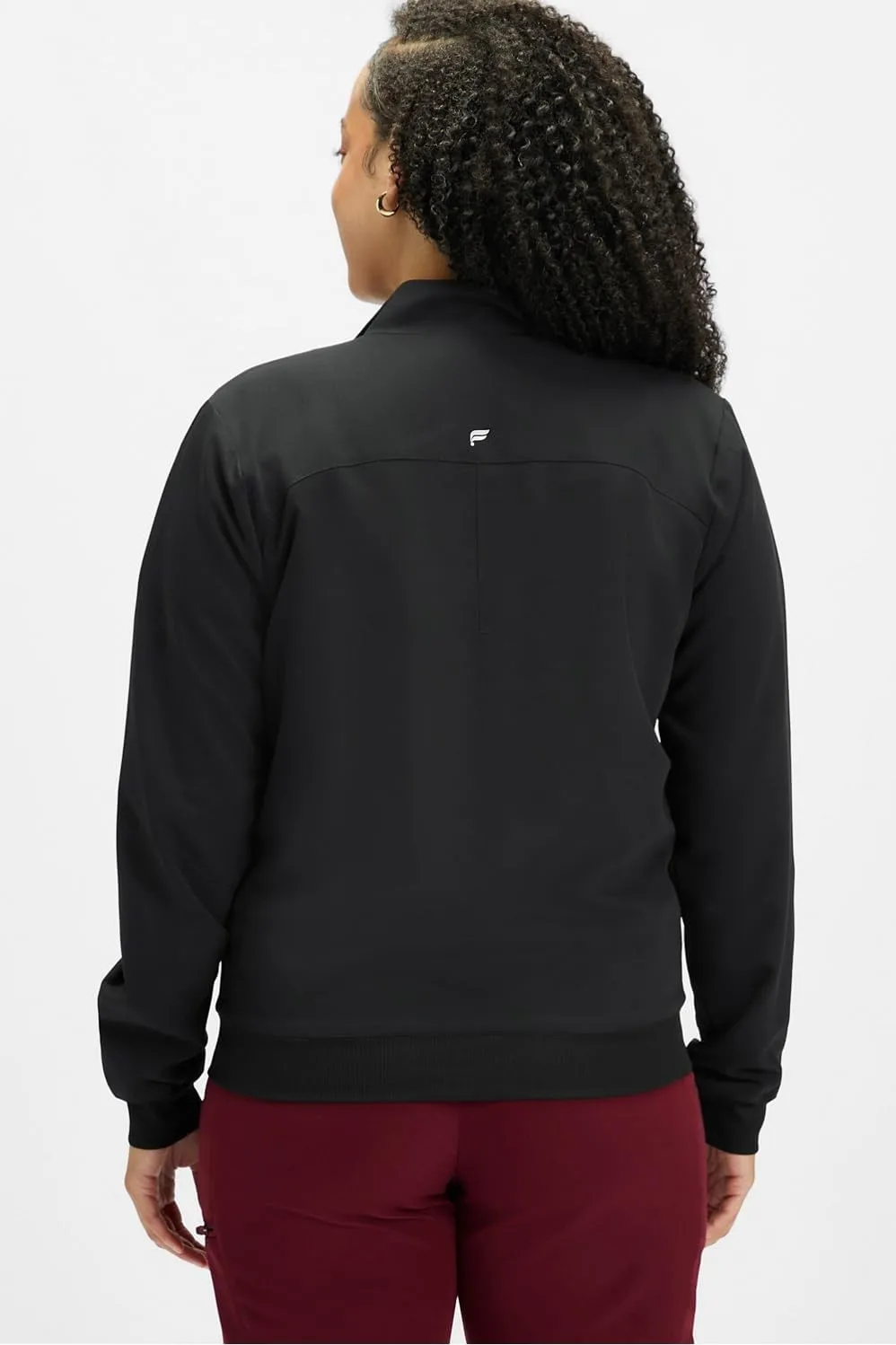 Fabletics Women's Daily 3-Pocket Scrub Jacket - MotionTech, Lightweight, Breathable, Wrinkle-Resist, Semi-Slim Fit