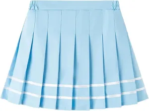 Favorland Little Girls Kids Uniform Pleated Skorts Summer Party School Tennis Skirts