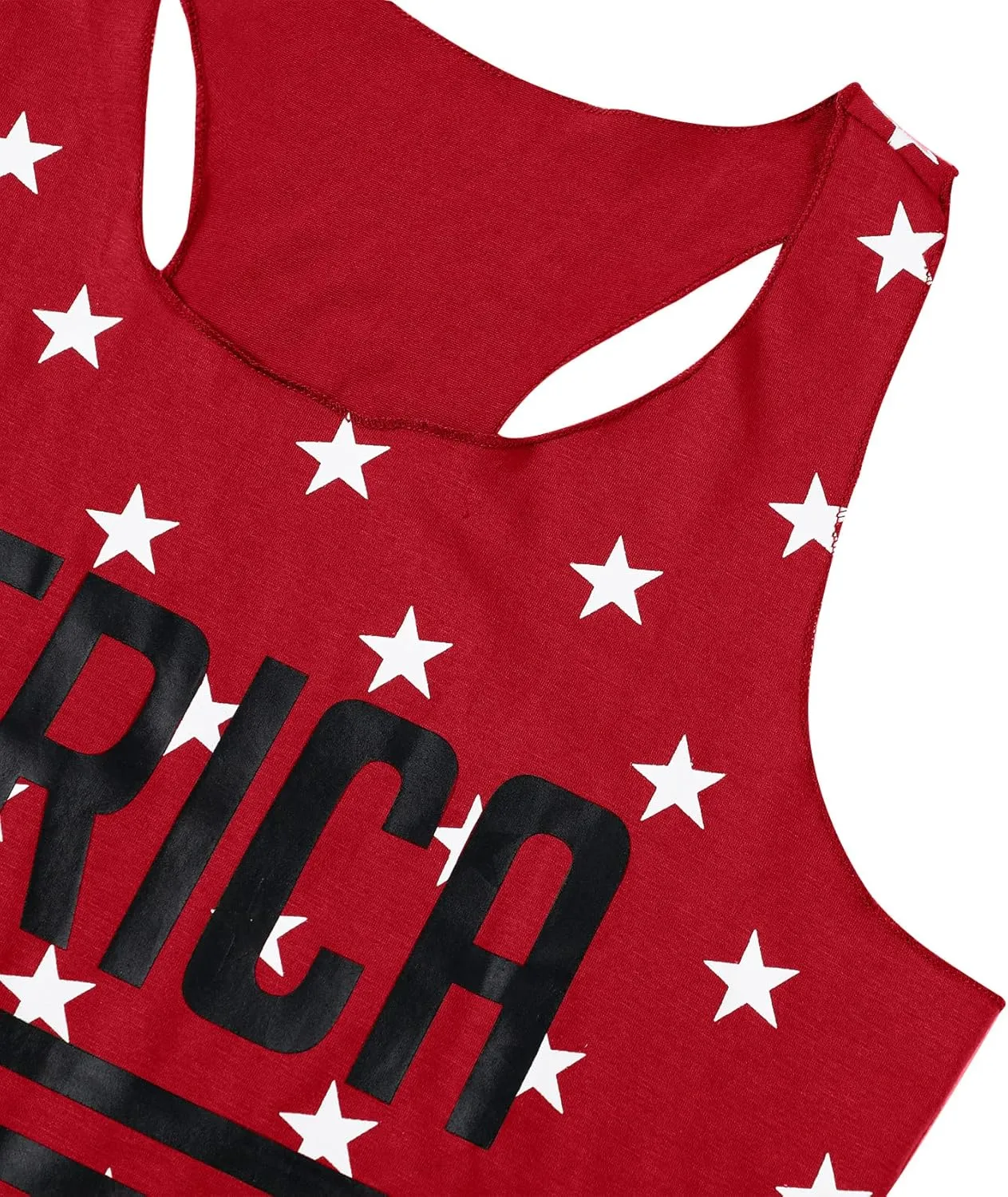 FAYALEQ American Flag Tank Tops Women USA Stars Stripes Sleeveless Vest 4th of July Patriotic Summer Tanks