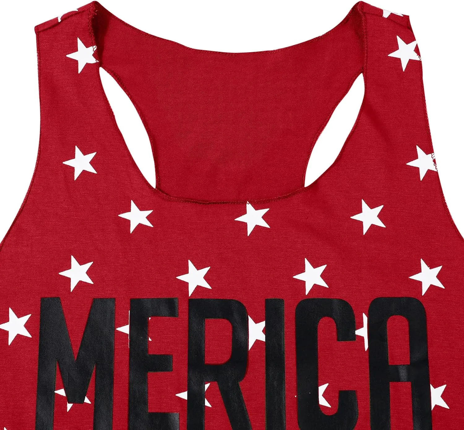FAYALEQ American Flag Tank Tops Women USA Stars Stripes Sleeveless Vest 4th of July Patriotic Summer Tanks