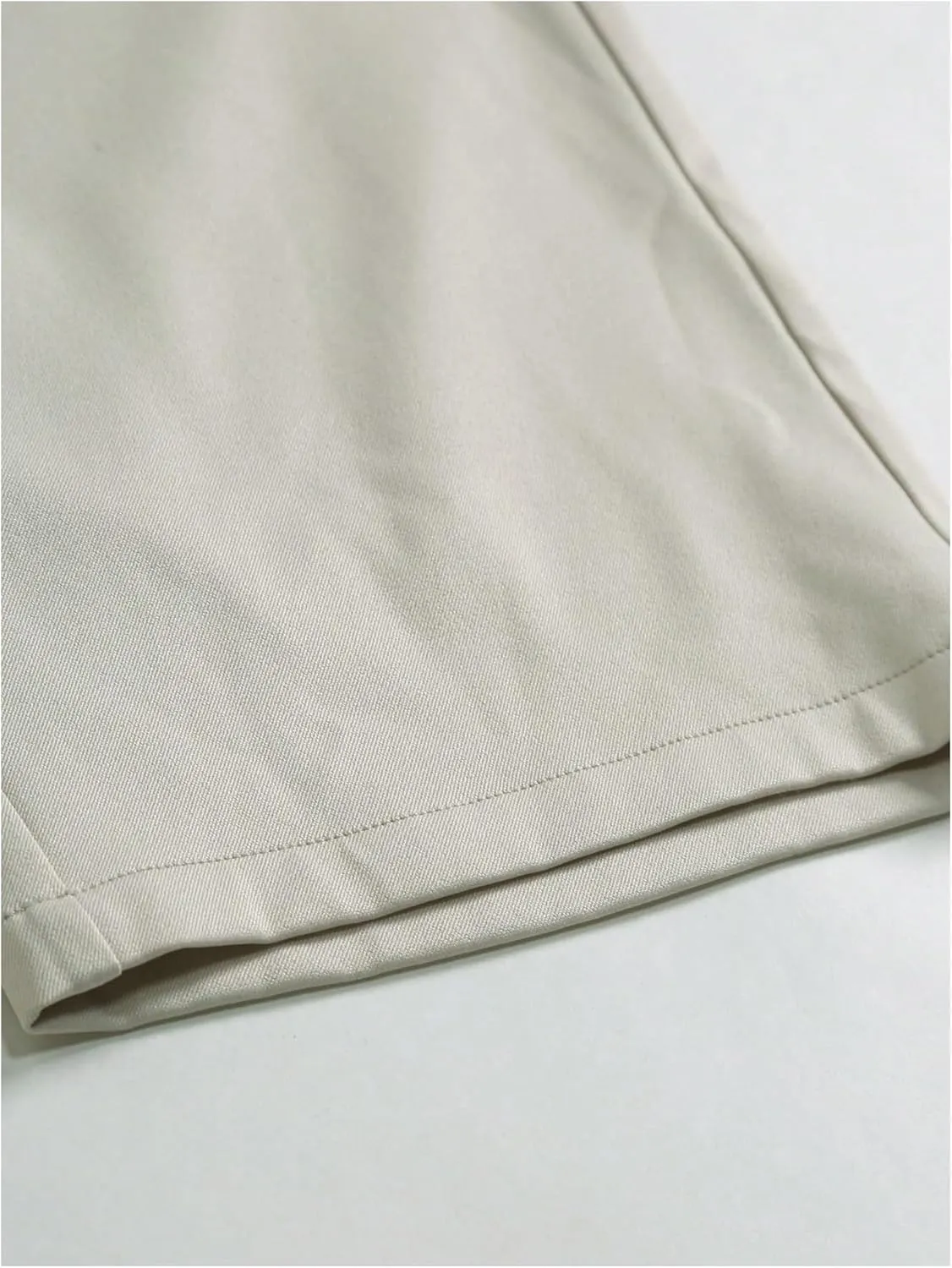 Floerns Men's Pleated Dress Pants Business Straight Leg Casual Pants with Pocket
