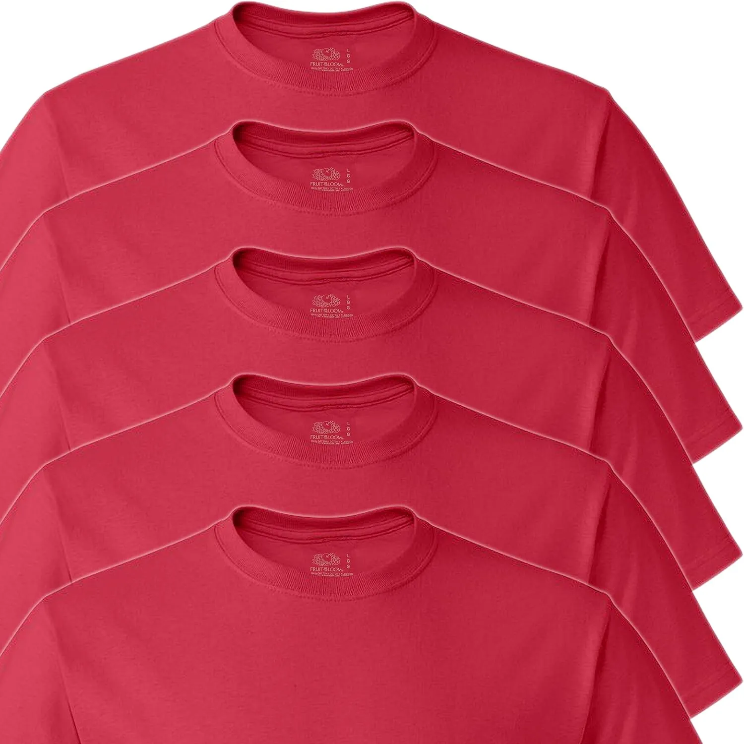 Fruit of the Loom Men's Crew Neck T-Shirt Multipack