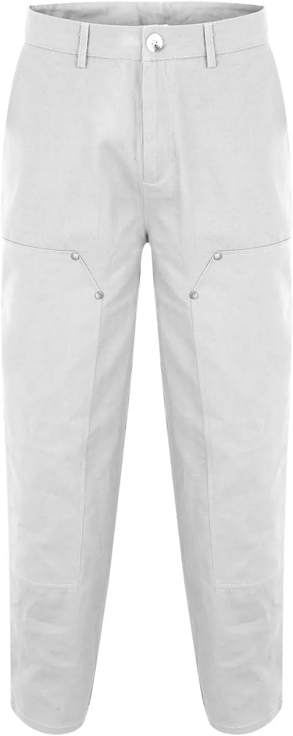 GIERIDUC Cargo Pants for Mens Sweatpants with Pockets Casual Open Front Button Fly Slim Fit Hiking Pants Cargo Joggers Pants