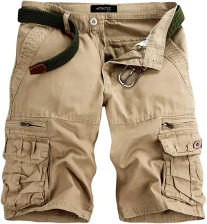 GIERIDUC Men's Hiking Cargo Shorts Quick-Dry Outdoor Athletic Pants Travel Fishing Golf Tactical Shorts with Multi Pockets