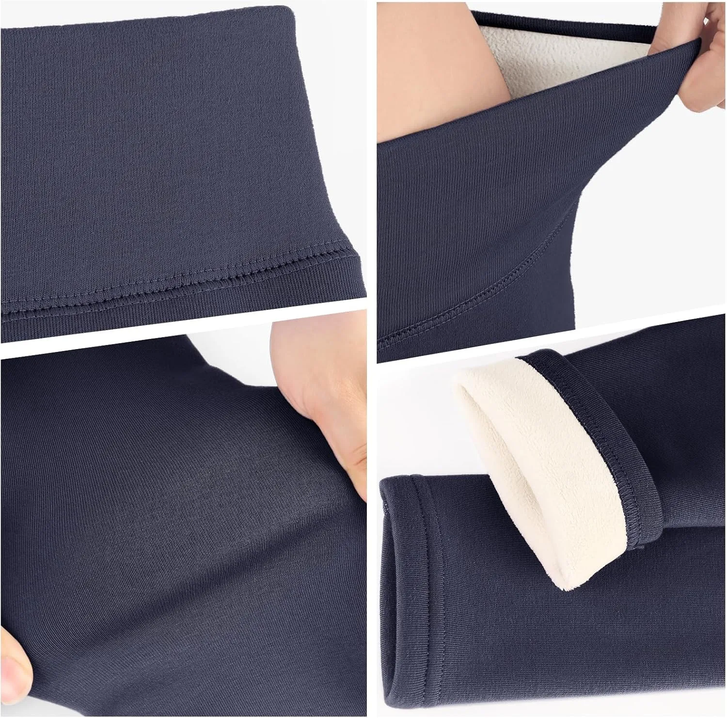 Girls Fleece Lined Leggings High Waist Thick Kids Warm Pants Full Length Cotton Leggings for Toddler 5-11 Years