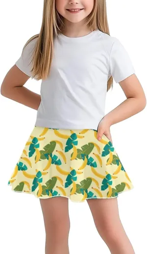 Girls Tennis Skirts with Shorts High Waisted Skater Skirt Stretchy Activewear Sports Athletic Skirts for Kids