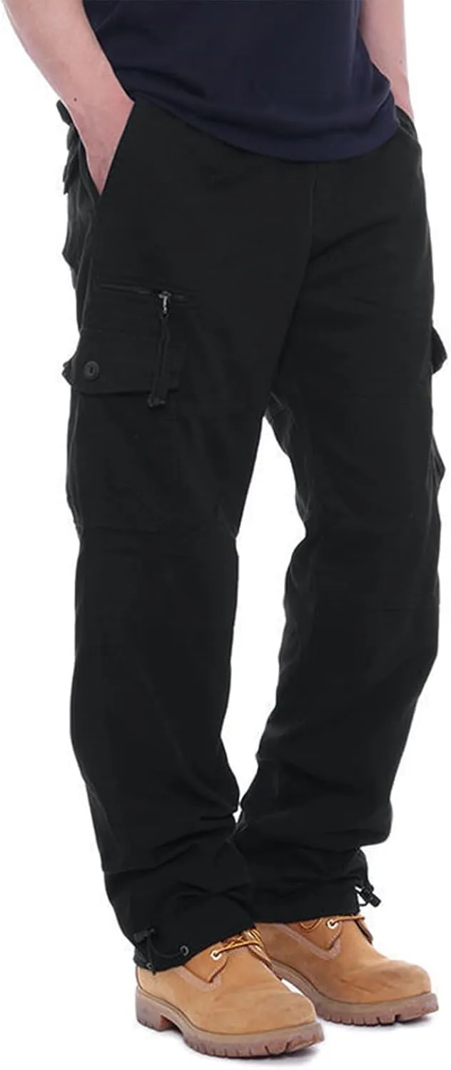 GOFULY Men Cargo Pants Slim with Pockets Fashion Pants Ripstop Stretch Special Occasions Sweatpants Baggy Tactical Pants