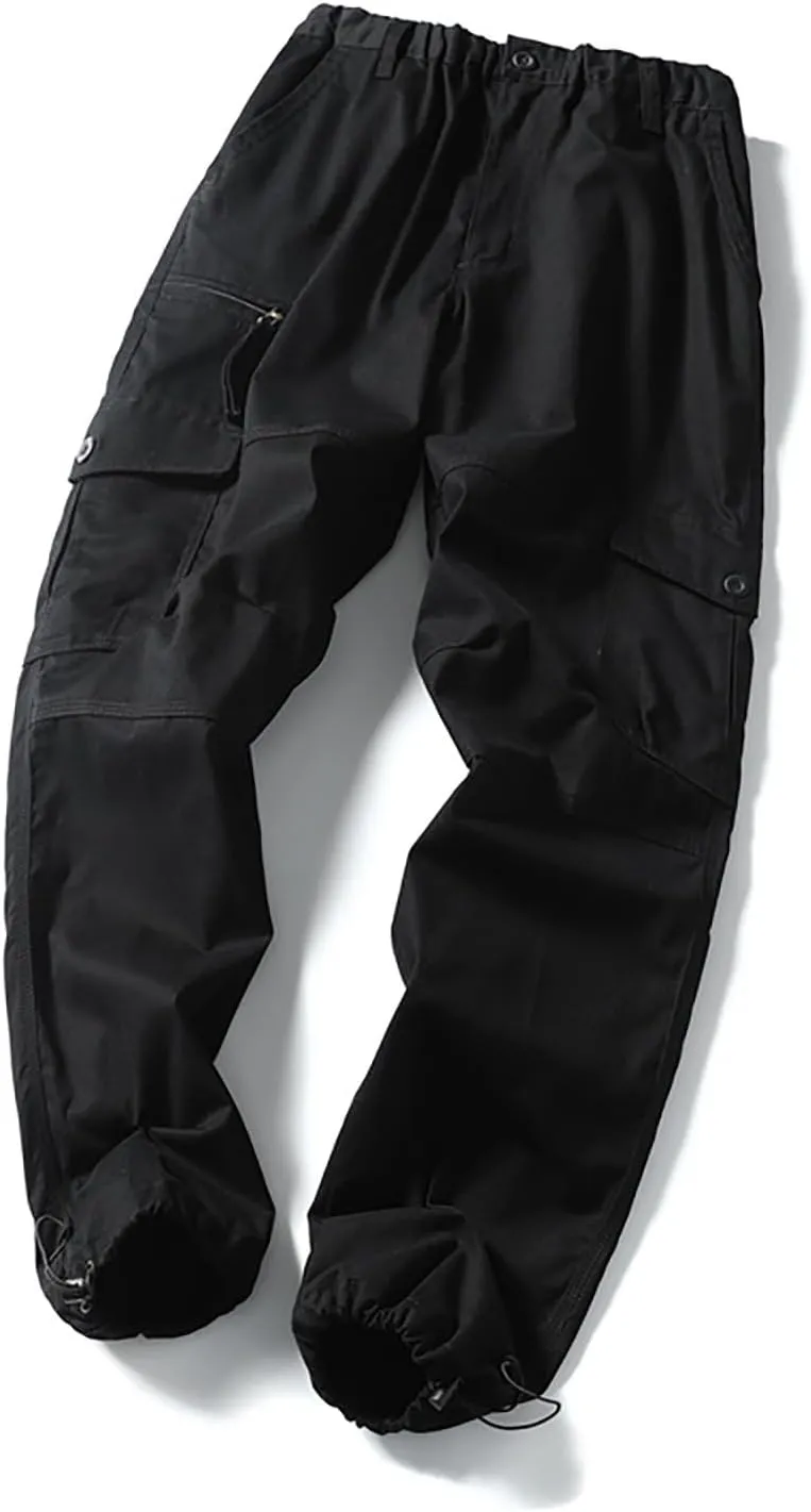 GOFULY Mens Cargo Pants Casual Ripstop Stretch Joggers Sweatpants Pockets Y2K Pants Men Slim Fit Travel Pants Plus Size 2024