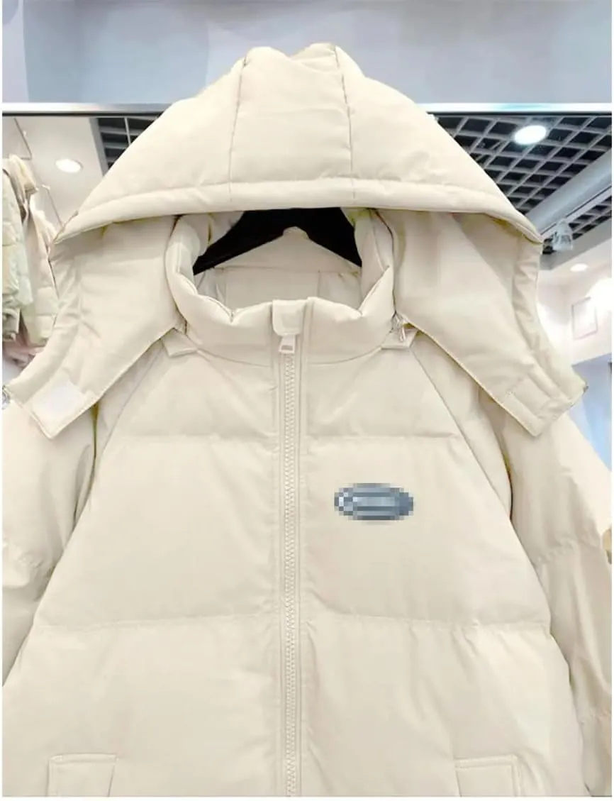 Haitpant Womens Down Cotton Coat Warm Hooded Cotton-Padded Jacket Long Winter Puffer Parkas Thick Warm Windproof Overcoat