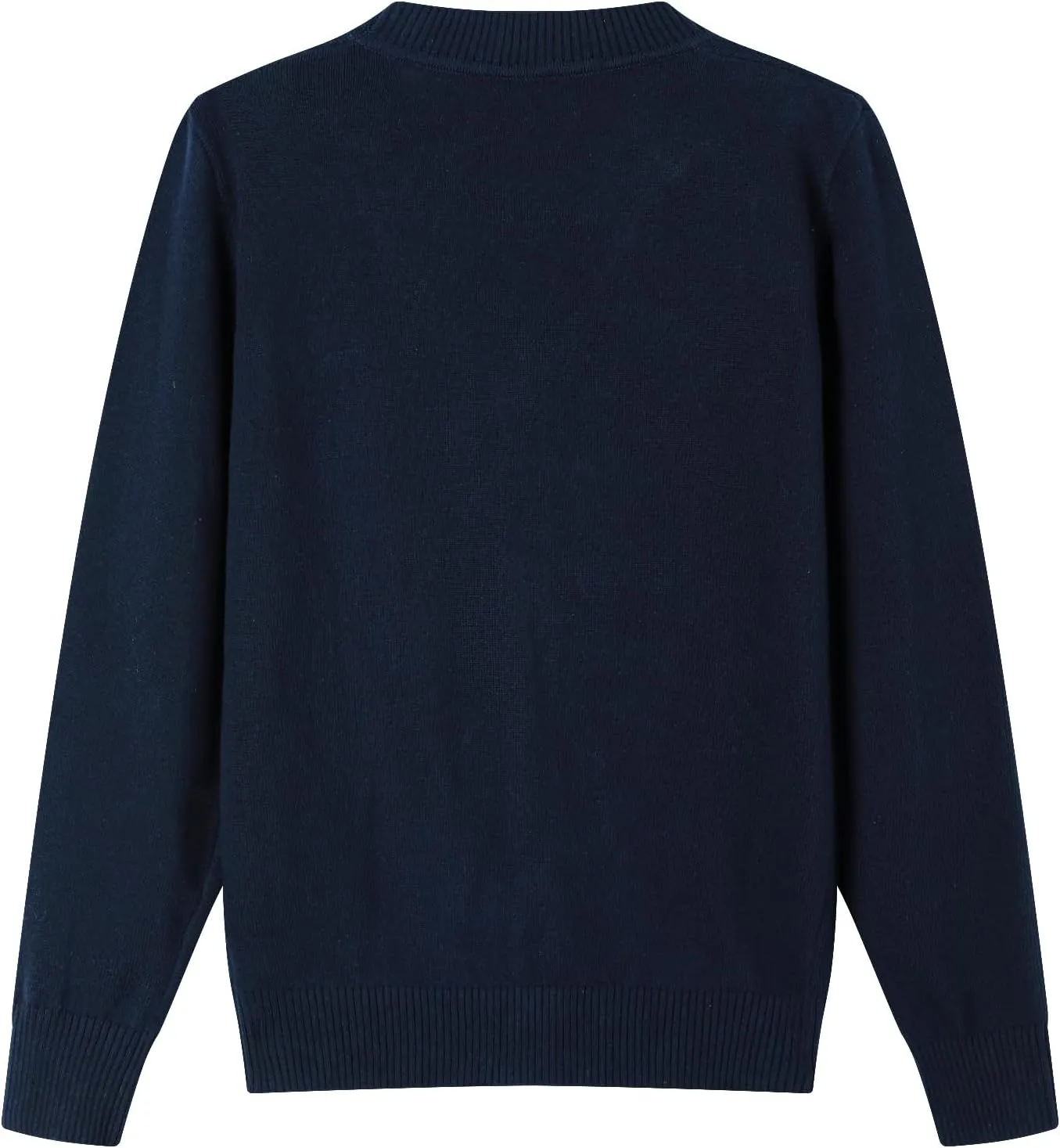 HILEELANG Kids Boy Girl School Uniform Cardigan Sweaters V-Neck Basic Solid Button Knitted Cardigan
