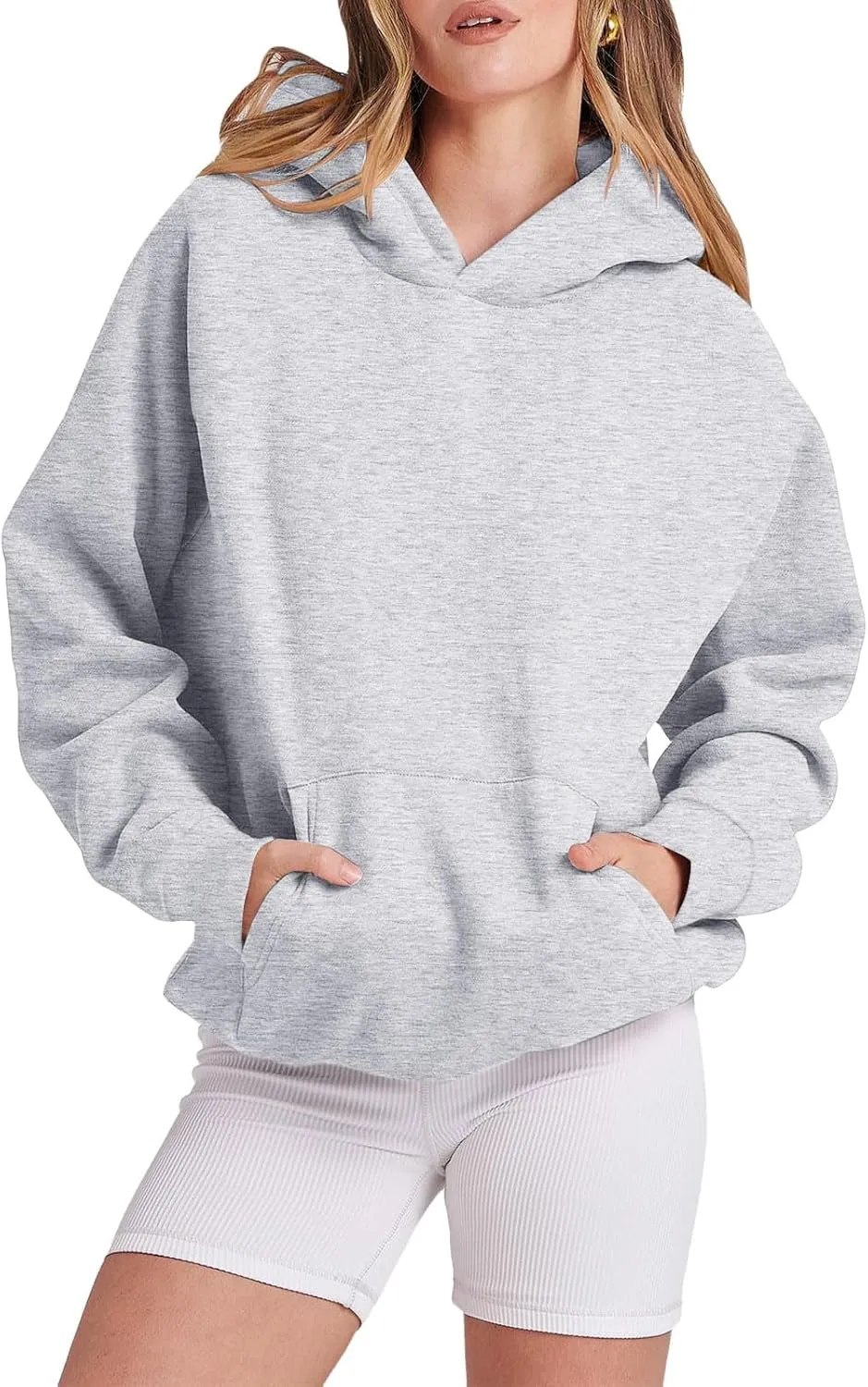Hoodies for Women Oversized Hoodies Trendy Fleece Sweatshirts Long Sleeve Sweaters Pullover Fall Outfits with Pocket
