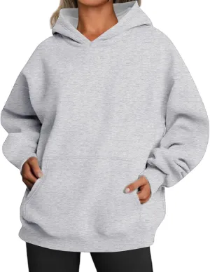Hoodies for Women Oversized Hoodies Trendy Fleece Sweatshirts Long Sleeve Sweaters Pullover Fall Outfits with Pocket