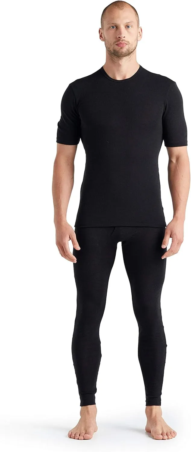 Icebreaker Merino Men's Standard 175 Everyday Cold Weather Leggings-Wool Base Layer Thermal Pants with Fly