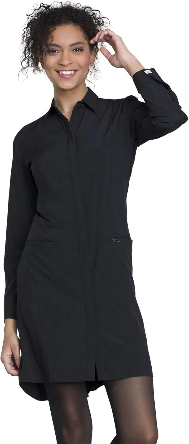 Infinity Cherokee Lab Coat For Woman With 2 Pockets Moisture Wicking & Wrinkle-Resistant Fabric - 1401A
