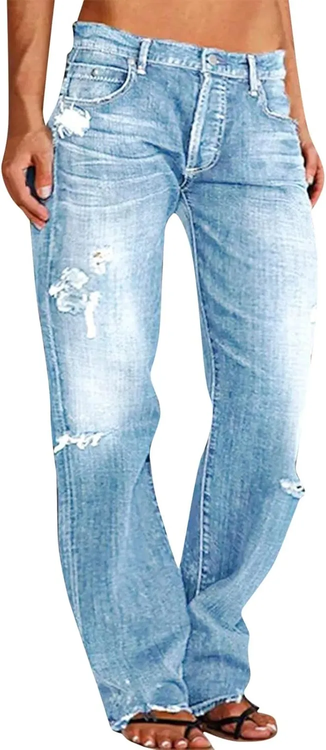 Jeans for Women 2024 Pants Waisted Trousers Jeans Lace Poket Denim Women's Jeans Black Jeans Womens Black Pants for