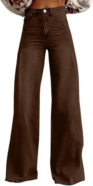 Jeans for Women, Jeans Women Stretchy Trendy Plus Size Baggy Trousers Low Rise 2025 Straight Leg Summer