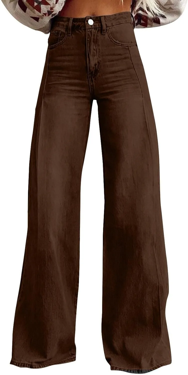Jeans for Women, Jeans Women Stretchy Trendy Plus Size Baggy Trousers Low Rise 2025 Straight Leg Summer