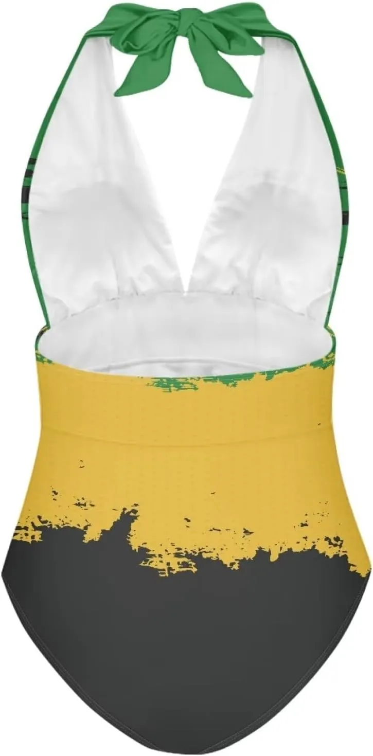 JEOCODY Women's One Piece Swimsuits Sexy Slimming Bathing Suits Backless Tummy Control Swimwear