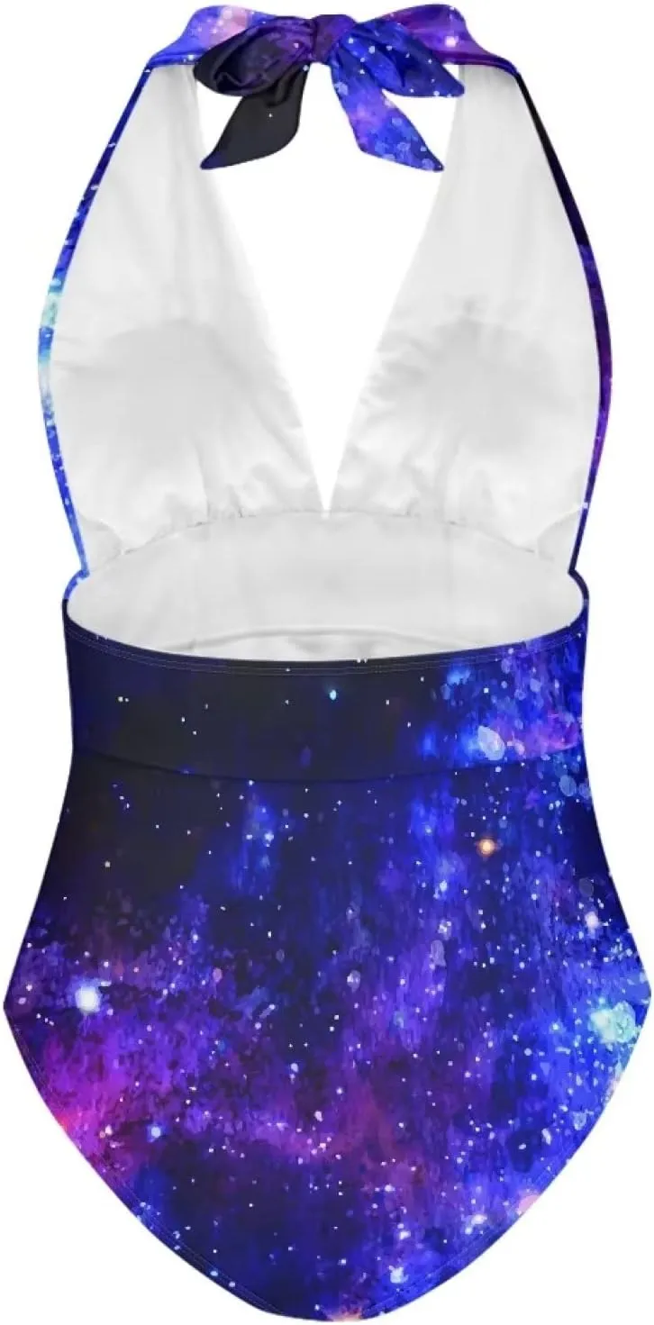 JEOCODY Women's One Piece Swimsuits Sexy Slimming Bathing Suits Backless Tummy Control Swimwear