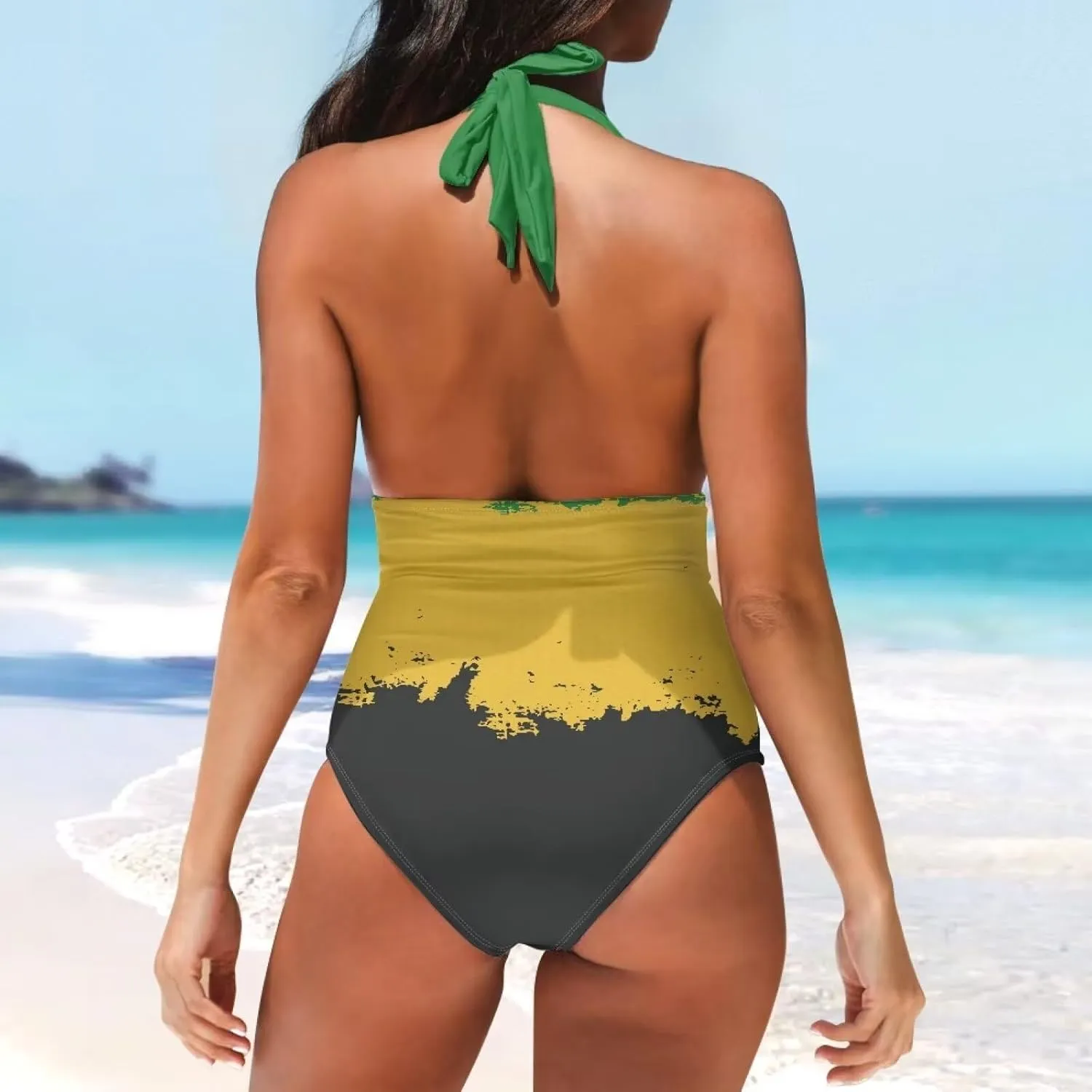 JEOCODY Women's One Piece Swimsuits Sexy Slimming Bathing Suits Backless Tummy Control Swimwear
