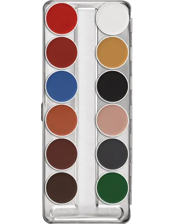 Kryolan Aquacolor Palette 12 Colour (Art.1104)