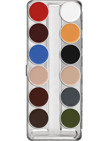 Kryolan Aquacolor Palette 12 Colour (Art.1104)