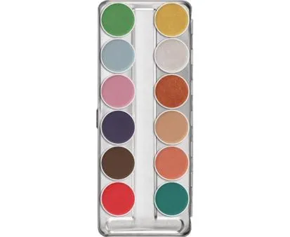 Kryolan Aquacolor Palette 12 Colour (Art.1104)