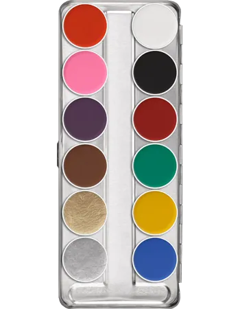 Kryolan Aquacolor Palette 12 Colour (Art.1104)