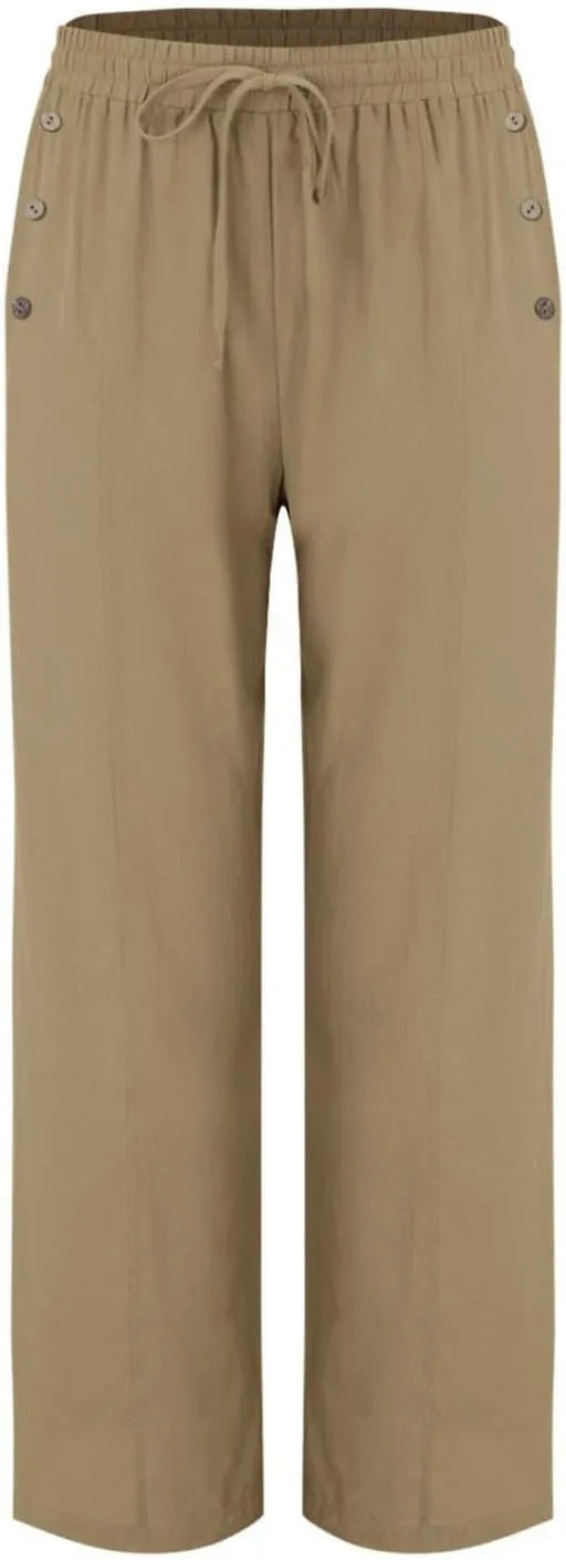 Linen Pants Women Plus Size Palazzo Pants Wide Leg Pant Loose Fit Casual Comfy Lounge Flowy High Waist Trousers