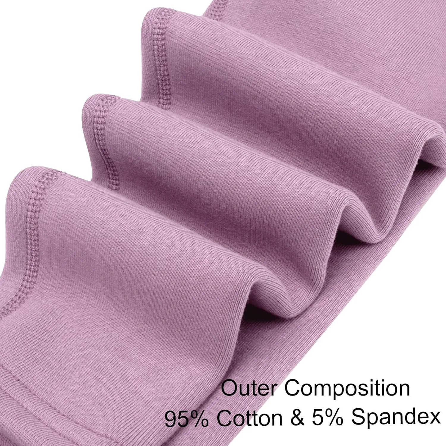 Looching Baby Toddler Girls Winter Fleece Lined Leggings Warm Full Length Pants Basic Cotton Thick Tights 1 Pack