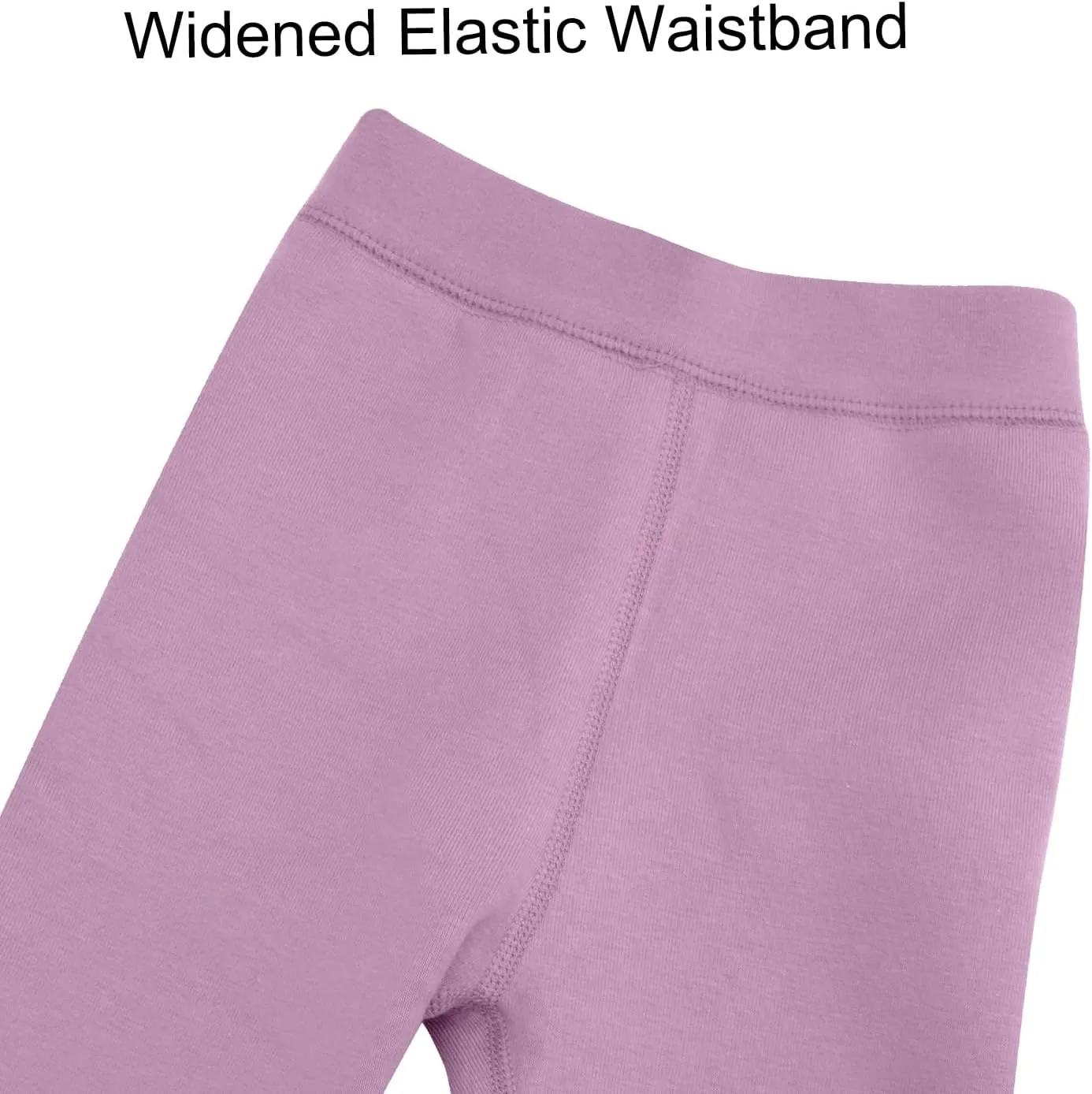 Looching Baby Toddler Girls Winter Fleece Lined Leggings Warm Full Length Pants Basic Cotton Thick Tights 1 Pack