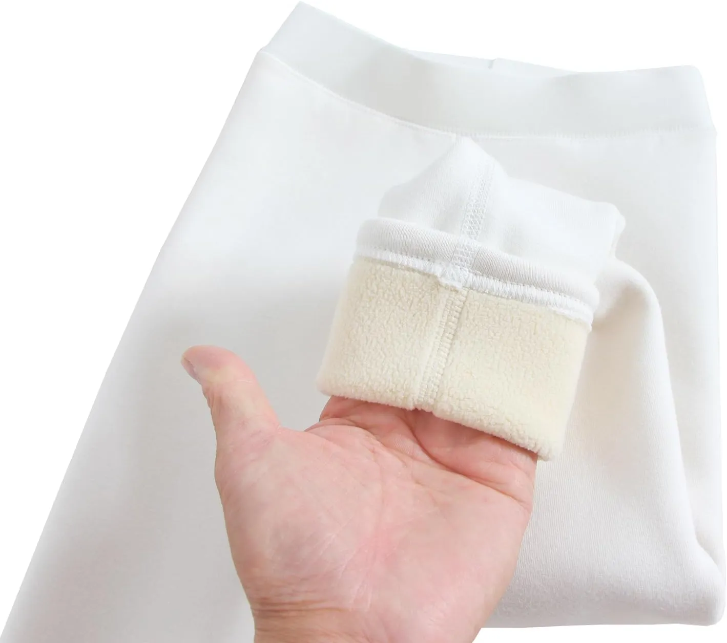 Looching Baby Toddler Girls Winter Fleece Lined Leggings Warm Full Length Pants Basic Cotton Thick Tights 1 Pack