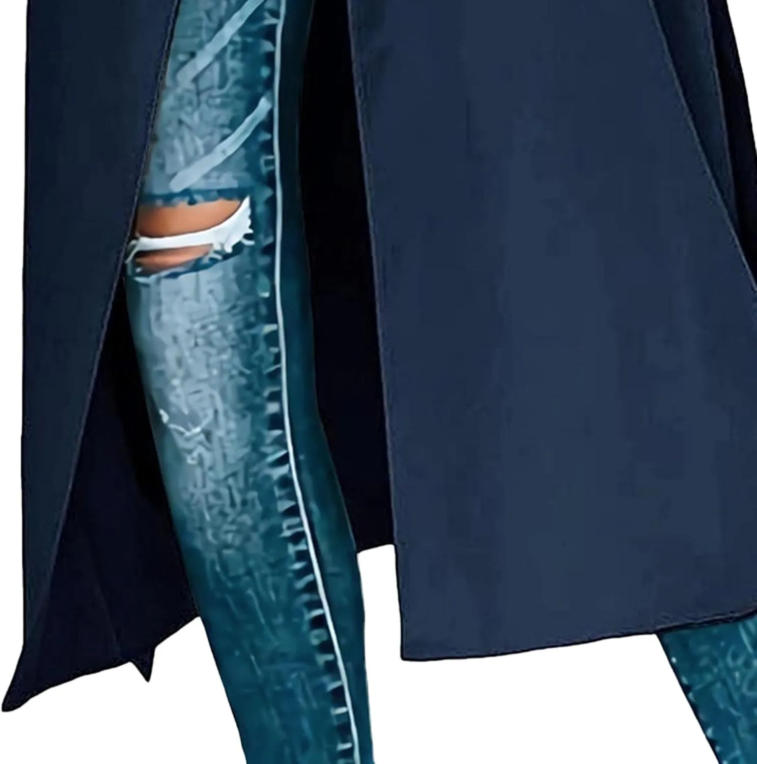 Maiyifu-GJ Trench Coat for Women Double Breasted Duster Slim Full Length Maxi Long Overcoat Casual Windbreaker Jacket