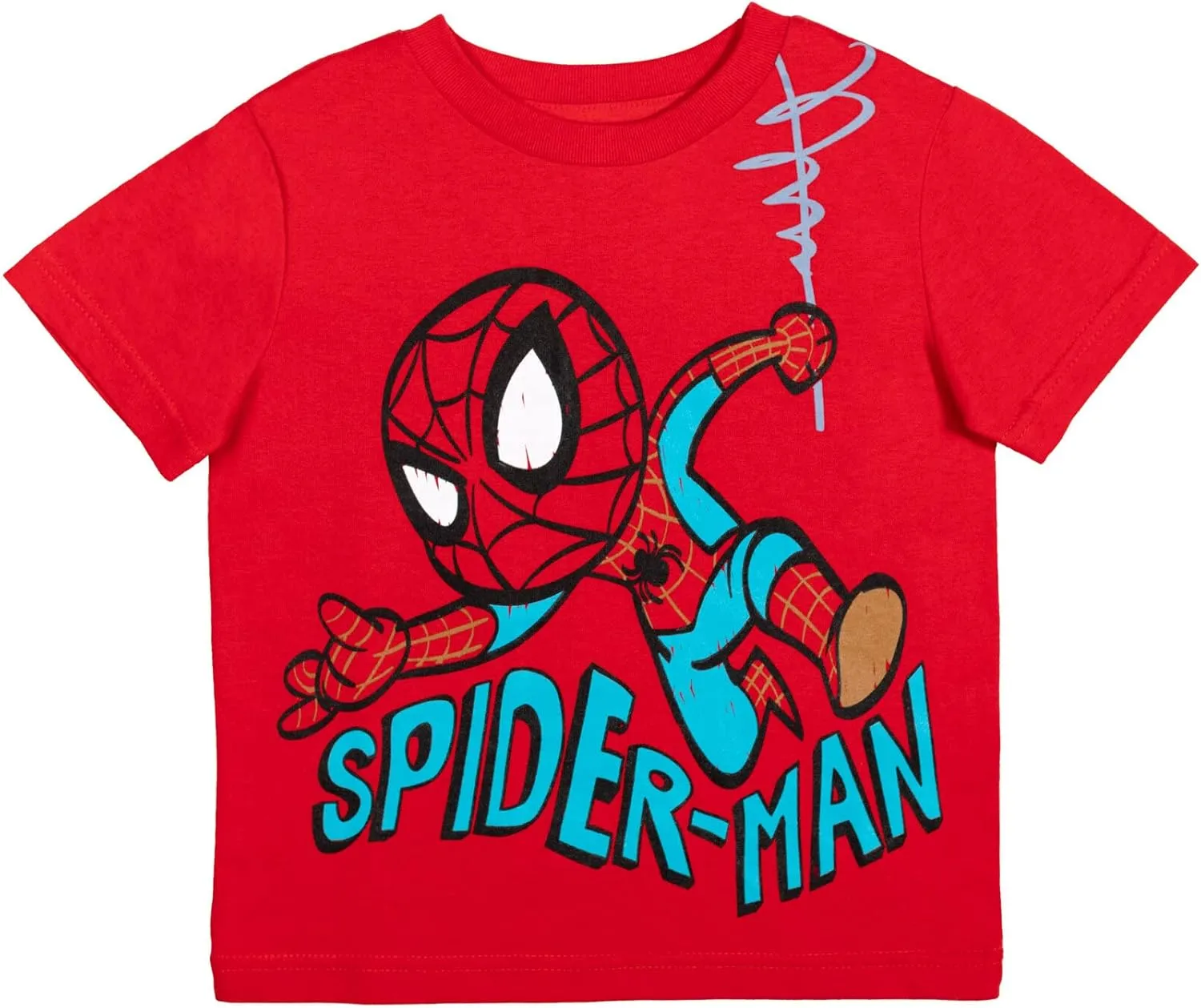 Marvel Avengers Spider-Man Mech Strike 4 Pack Cosplay Athletic T-Shirts Toddler to Big Kid Sizes (2T - 18-20)