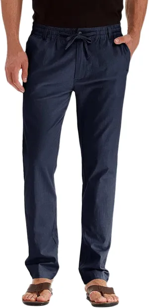 Mens Casual Pants Elastic Waist Drawstring Lounge Pants Lightweight Plus Size Straight Leg Atheltic Sweatpants with Pockets