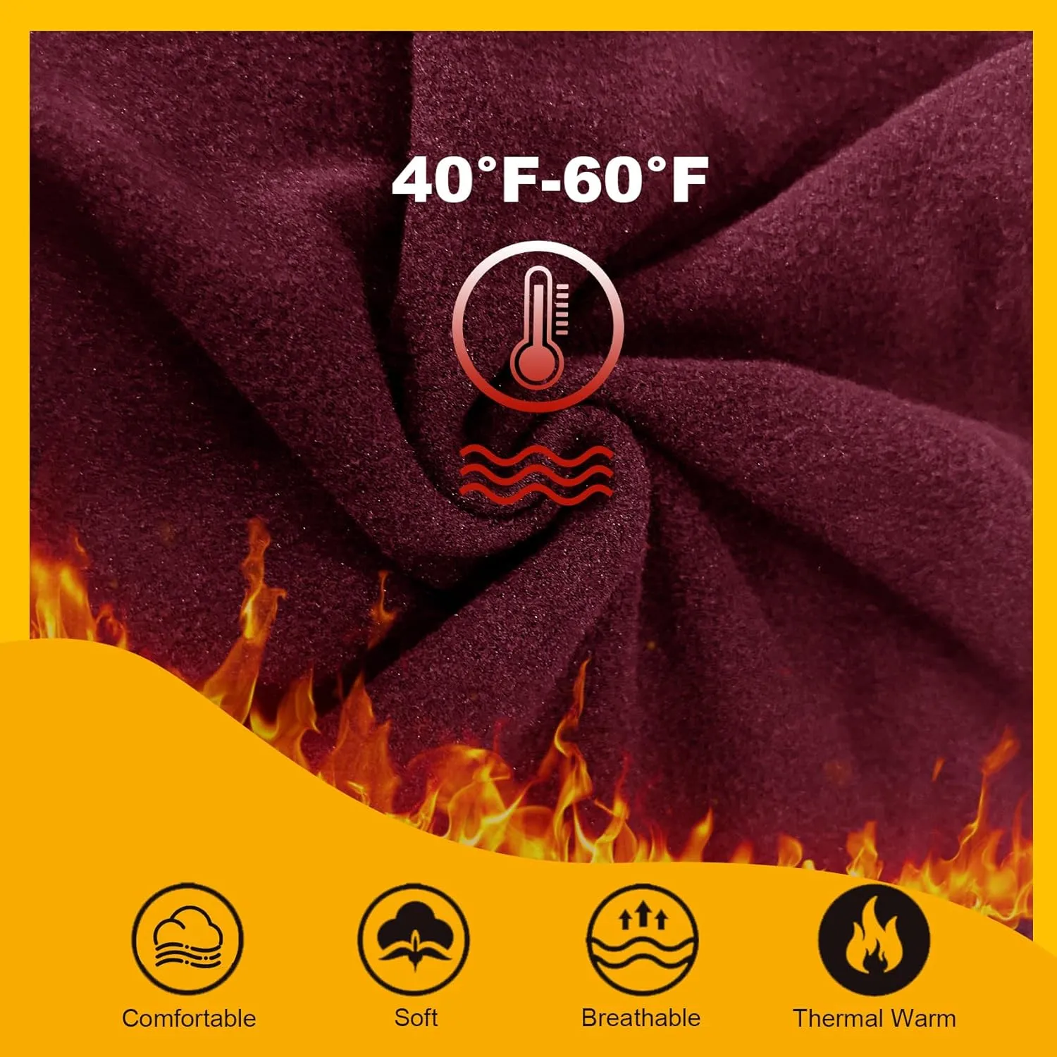 Opuntia 2 Pack Fleece Lined High Waisted Leggings for Women - Warm Winter Pants Tummy Control Yoga Hiking Running Tights